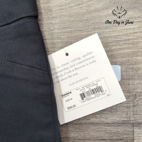 Croft & Barrow Pull On Shorts Size M - Picture 2 of 7